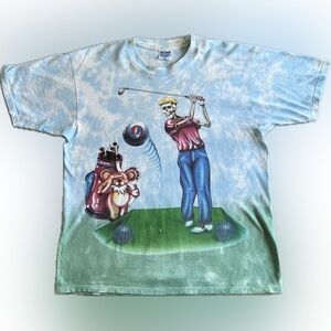 Grateful Dead T Shirt Vintage 1994 Golfing PGA Golf Club Ball DC USA XL
